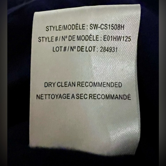 Helmut Lang Villous Jacket Sweatshirt Biker Minimalist Navy Blue Small S EUC - Picture 9 of 10